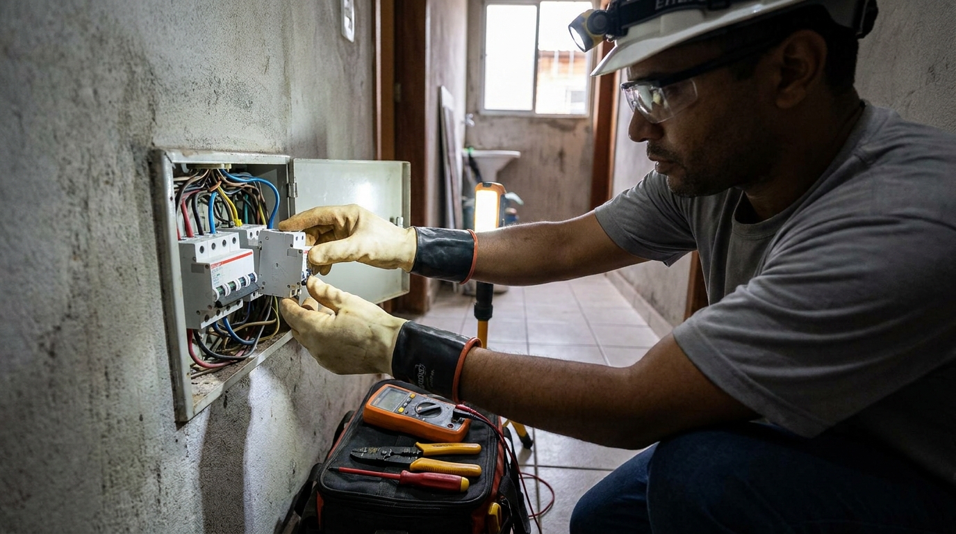 Instalacao de disjuntor profissional em Blumenau‑SC