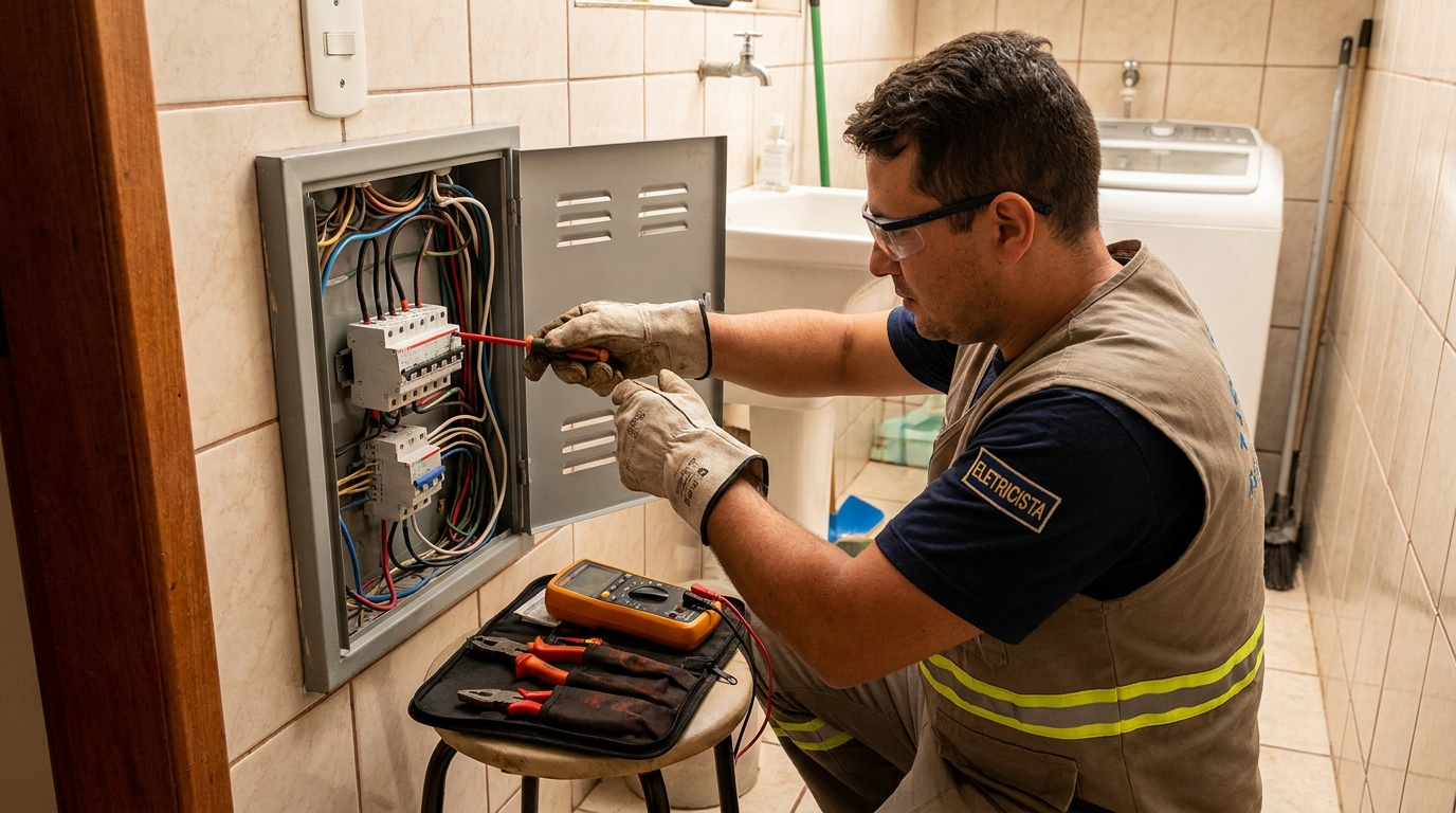Instalacao de disjuntor residencial em Blumenau‑SC