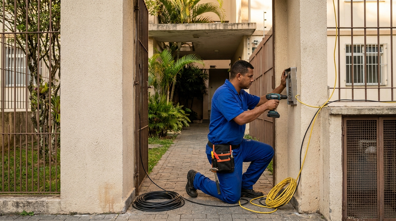 Instalacao de interfone profissional em Blumenau‑SC