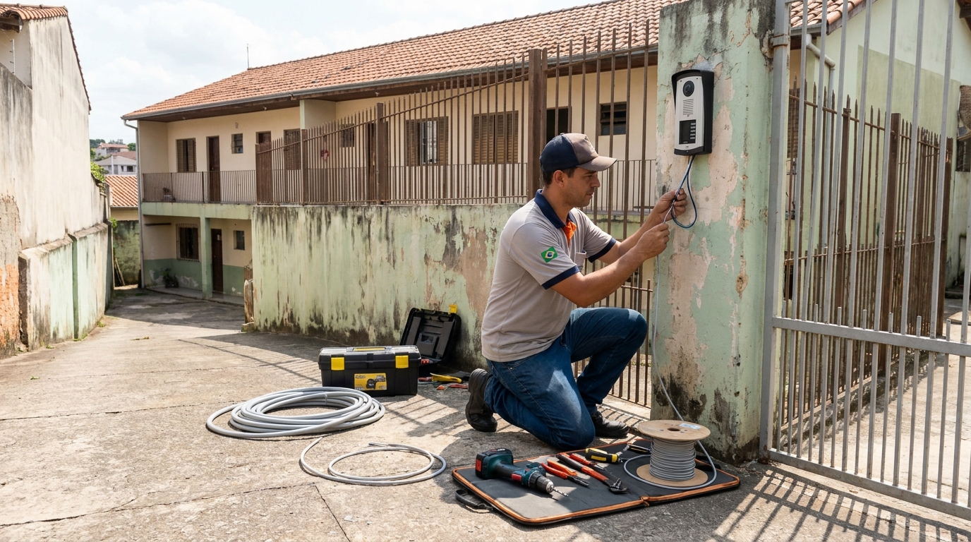 Instalacao de interfone residencial em Blumenau‑SC