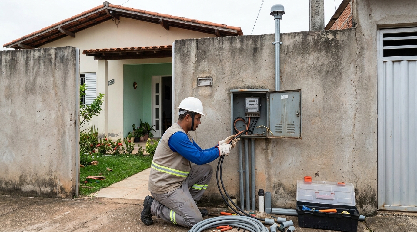 Instalacao de padrao de energia em Blumenau‑SC