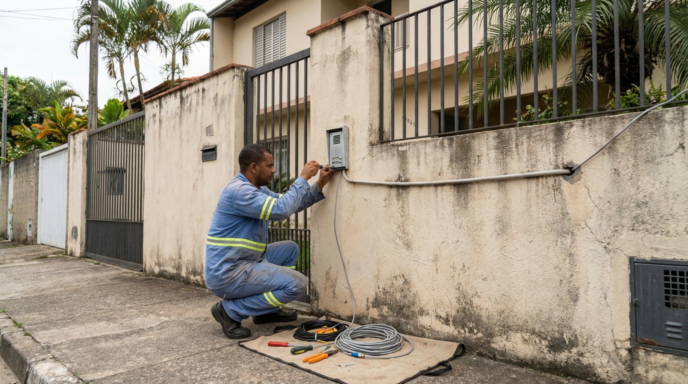 Instalacao de video porteiro em Blumenau‑SC